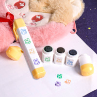 Tampon de papeterie Kawaii Tampon personnalisé Tampon humeur personnalisé Tampon journal Style coréen