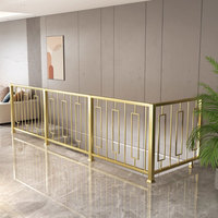 Nouvelle conception de garde-corps d'escalier de luxe en acier inoxydable, poteaux d'escalier intérieurs, poteaux en aluminium