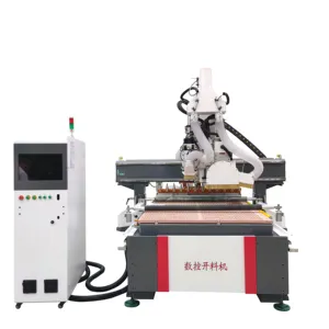 Mesin penggilingan CNC 3d, 1300x2500mm GD 1325 tugas berat pemotong ukiran kayu pekerjaan kayu ATC CNC Router dengan pisau gergaji untuk kayu