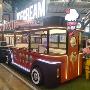 Mobile Food Cart Van <b>BBQ</b> Pizza Food Trailer Burger Commercial Mobile Food Truck with Full Kitchen Equipment for Sale - Product Image 2