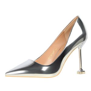 2024 di vendita calda oro argento nero tacchi alti <span class=keywords><strong>scarpe</strong></span> a spillo per la festa - Product Image 2
