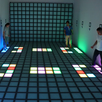 Jeu d'activation populaire Super Grid Floor Is Lava Laser Game Equipment Interactive LED Floor Activation Game Mega Grid