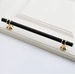 cabinet door drawers handles for furniture and knobs modern fashion style in golden color