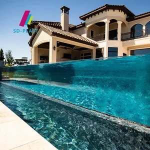 Haute qualité 20mm-800mm d&#39;épaisseur extérieure transparente plexiglas verre acrylique piscine