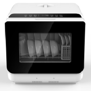 Lave-vaisselle de table électrique automatique avec 6 programmes de nettoyage, commande tactile, ventilateur d'eau 4,5 L, séchage PTC, matériau PP, lavage à 72 degrés - Product Image 3