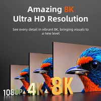 Câble d'extension HDMI 8K HD 3D, mâle-femelle, gaine PVC, blindage en nylon tressé, version 2.1, pour ordinateur, téléviseur, projecteur, moniteur, usage domestique