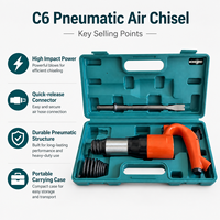 Marteau pneumatique C6, burineur à air portatif, outil de débavurage pour fonderie métallurgique, démolition et construction, service OEM