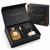 Boîte cadeau rigide de luxe personnalisée avec couvercle et base en carton papier avec logo pour parfums, cosmétiques, bijoux