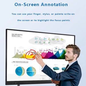 Pizarra Interactiva Inteligente de 86 Pulgadas y 4k con Soporte Móvil, <span class=keywords><strong>Android</strong></span>/Windows, para Educación en el Aula Escolar - Product Image 4