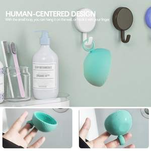 Nettoyant pour pinceaux de maquillage en silicone, bol d'épurateur de brosse, outil de lavage portable, nettoyant pour pinceaux cosmétiques (vert) - Product Image 5