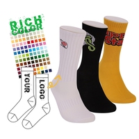 Logo personnalisé pour hommes Casual Crew Sock Caractéristique antibactérienne pour la saison d'automne