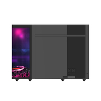 FTYview Nouveau Produit Dj Station Façade Bureau Stand Table Portable Booth Led Vidéo Mur Écran D'affichage Dj Booth