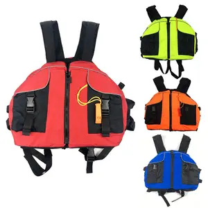 Chaleco salvavidas de Rafting certificado por la CE para adultos, Ayuda de flotabilidad, Kayak PFD, color Rojo