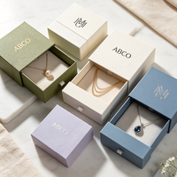 Boîte cadeau de luxe pour bijoux, écologique, recyclable, sur mesure, avec finition mate UV, emballage en carton personnalisé avec logo.