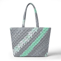 Nouveau sac fourre-tout pour femme imprimé sur mesure, style hawaïen, matelassé, ouvert, personnalisé, grande capacité, en polyester souple