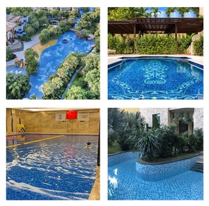 Mosaïque de verre cristal de piscine Carreaux muraux extérieurs Mosaïque de piscine - Product Image 6