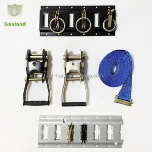 รางเหล็กเคลือบผงสีดำรุ่นใหม่ GL-19115-2 แบบปรับได้สำหรับควบคุมสินค้าในรถบรรทุกและรถพ่วง สำหรับการขนส่งยานยนต์และโลจิสติกส์ - Product Image 1