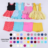 Vestido de Yoga de Nailon de Color Personalizado para Niñas y Niños, Faldas de Yoga sin Mangas con Borde Festoneado de Color Sólido, Fabricación Personalizada 2026