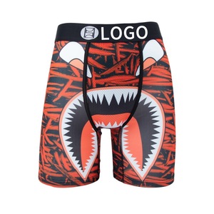 Mutandine sportive alla moda con Design convesso nuovo U biancheria intima in poliestere lavorata a maglia a metà con Logo Boxer e motivo stampato - Product Image 6