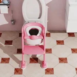 사다리가있는 화장실 제품을 사용하도록 아기를 훈련시키기위한 뜨거운 아기 변기 시트 제품