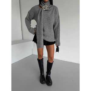 Suéter con Cuello Chal para Mujer, Colección 1574 - Product Image 2