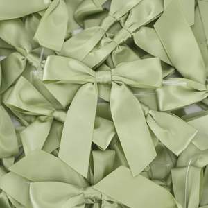 Noeud de cravate en <span class=keywords><strong>ruban</strong></span> torsadé de 3.5 "bleu en <span class=keywords><strong>satin</strong></span> et polyester personnalisé pour fête d'anniversaire gâteau de mariée panier cadeau préfabriqué vente en gros - Product Image 3