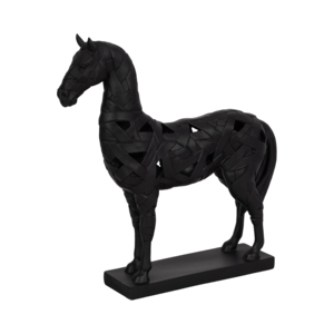 Statua di Cavallo in Poliresina dal Design Unico, Scultura Animale Audace per Arredamento Casa e Ufficio - Product Image 2
