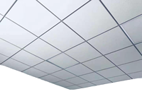Plafond Acoustique Suspendu au Design Moderne, Panneaux de Plafond en Fibre Minérale, Dalles de Plafond Blanches en Grille Faciles à Installer
