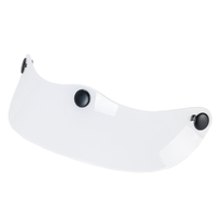 Visière de casque à trois boutons de style rétro japonais pour casques de style rétro
