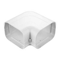 160*120mm/6 "15 hp ou plus conduit Flexible professionnel décoratif câble goulotte Lineset couverture climatiseur conduit