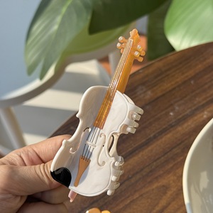 Accessoires capillaires décontractés pour femmes en acétate, motifs instruments de musique (guitare, cassette, piano, partitions) - Product Image 4
