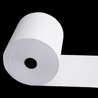 Rouleau de papier thermique 80x80mm 55gsm pour impression de reçus, image noire, papier de caisse enregistreuse - Vente chaude