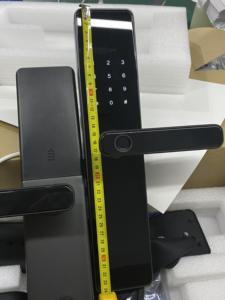 नए पैटर्न स्मार्ट दरवाजा ताला बॉयोमीट्रिक फिंगरप्रिंट कार्ड पासवर्ड Tuya वाईफ़ाई TTLock एप्लिकेशन डिजिटल ताला के लिए घर - Product Image 4