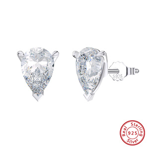 <span class=keywords><strong>Orecchini</strong></span> a Lobo in Moissanite Certificati USA GRA, Placcati in Oro 14K, <span class=keywords><strong>Argento</strong></span> Sterling S925, <span class=keywords><strong>Orecchini</strong></span> Ipoallergenici per Donne e Uomini - Product Image 5