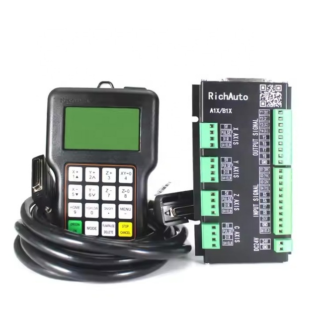 Original RichAuto A11 DSP Controller 3 Axis CNC System for CNC Router Handheld Handle Linkage Interface Board Set CNC Tools