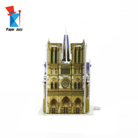 Puzzle 3d du bâtiment de renommée mondiale Notre Dame De Paris