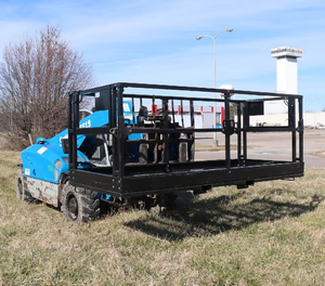 Netz-Arbeitsplattform für Teleskoplader <span class=keywords><strong>48</strong></span> x 47 x 92 Zoll 1700 lbs Tragfähigkeit Sicherheitskorb Gabelstapler-Anbaugerät - Product Image 6