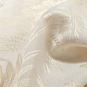 <span class=keywords><strong>Cortinas</strong></span> <span class=keywords><strong>de</strong></span> Chenilla <span class=keywords><strong>de</strong></span> Doble Cara Semiopacas Color Crema Blanco Hueso, Plisadas, <span class=keywords><strong>para</strong></span> Sala <span class=keywords><strong>de</strong></span> Estar, Venta al Por Mayor por Metro - Product Image 4