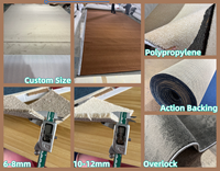 Tapis moderne en peluche couleur unie, antidérapant, ignifuge, insonorisant 8 mm pour escaliers, couloirs, chambres et salons – Grande Vente