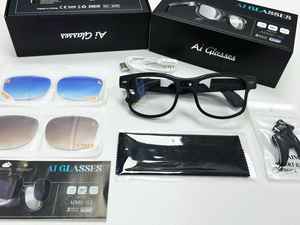 Lunettes intelligentes AIMB-G3 avec caméra 8 mégapixels, enregistrement vidéo 1200P, <span class=keywords><strong>lentilles</strong></span> à changement <span class=keywords><strong>de</strong></span> couleur, traduction simultanée par IA - Product Image 6