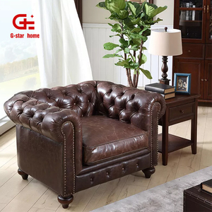 ODM/OEM Ретро Роскошный 3-местный диван для гостиной диван комплект из натуральной кожи диван для дома мебель - Product Image 3