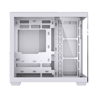 LOVINGCOOL Diseño de pantalla digital Vidrio templado Blanco Computadora de escritorio Gaming Case ATX MATX ITX Full Tower Pc Case Stock