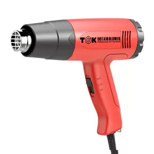 Pistola de calor 220 w, pistola de ar quente elétrica multifunção com 2 configurações de temperaturas da engrenagem 1600 v com bicos