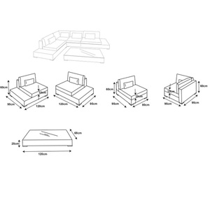Mobili esterni in <span class=keywords><strong>vimini</strong></span> in alluminio soggiorno cucina Hotel Patio poltrona in tessuto <span class=keywords><strong>esterno</strong></span> uso comodo <span class=keywords><strong>vimini</strong></span> - Product Image 3