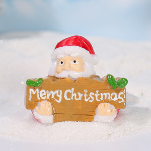 Figurines miniatures de Noël en résine, ornements artisanaux, décorations de fête, style européen - Product Image 4