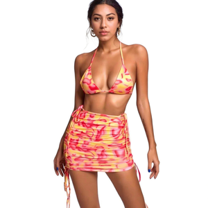 Costume da bagno intero taglie forti con controllo pancia, monokini sexy e coprente per la spiaggia SQ66169 - Product Image 2