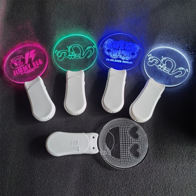 Customized Acrylic Handheld Light-Up Sign DMX Remote Control AAA Battery Operated Light Stick SH012 Business Diwali Ramadan