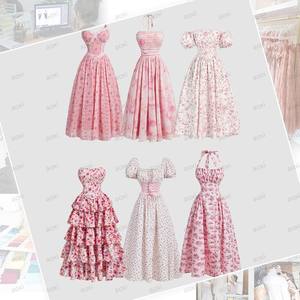 छोटे मोक थोक अनुकूलित कपड़े निर्माता कस्टम पुष्प पोशाक संग्रह डिजाइन ओम महिला आकस्मिक लंबे ढीले कपड़े - Product Image 2