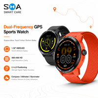 Montre intelligente d'aventure en plein air personnalisée Elite avec boussole, altimètre, baromètre, navigation de route et écran AMOLED pour les explorateurs