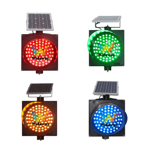 マレーシア 300mm 赤・黄・青・緑 ソーラー式 点滅警告灯 - Product Image 1